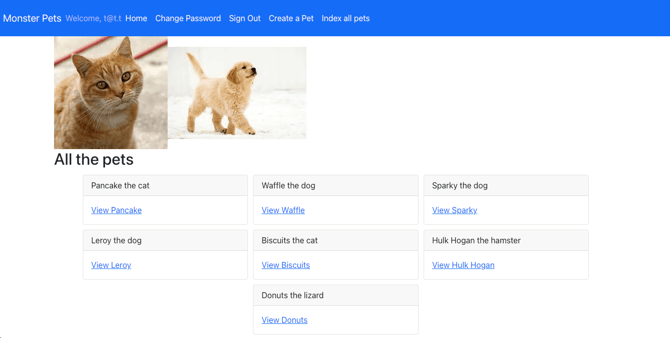 Pets App - (Teaching)