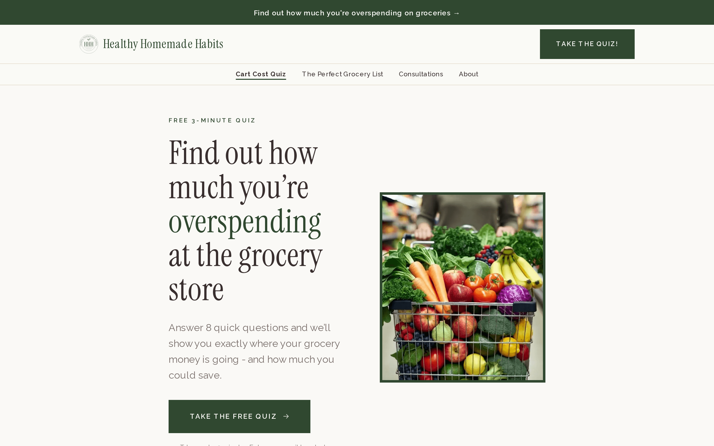 The quiz, one of the two features that bring in the most visits.